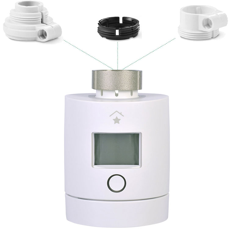 Adapters voor de innogy SmartHome thermostaatknop 2.0