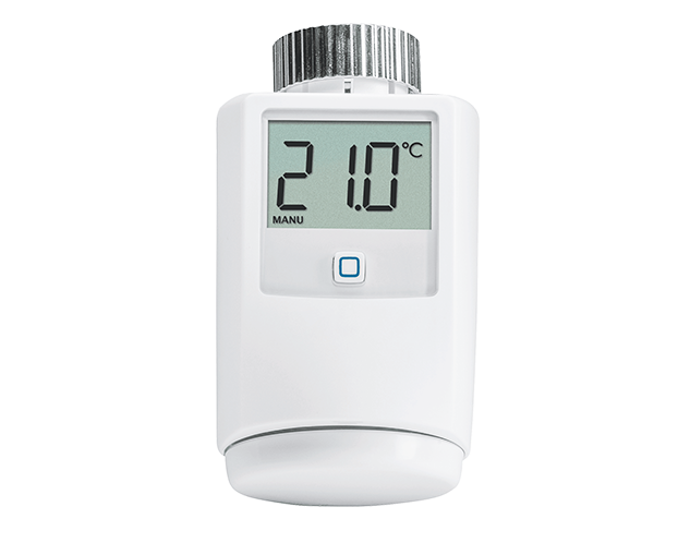 Een slimme thermostaatknop is digitaal en kan de hoeveelheid water die naar de radiator stroomt zeer nauwkeurig regelen.