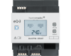 Het display is van het Homematic IP Wired Access Point is verlicht en toont de status van de voeding en van de beide Bus-lijnen.