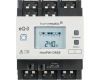 Het display van de Homematic IP Wired 8 kanaals schakelactor is verlicht en toont de status van de 24 V van de bus en van elk van de vier kanalen.