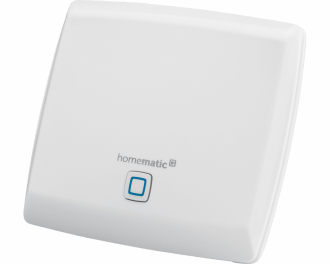 De hub of basis voor slimme thermostaten en schakelaars voor infrarood verwarming is het Homematic IP Access Point.