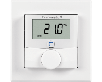 De thermostaat is uitgevoerd in 55 x 55 mm formaat en kan geintegreerd worden in systeem 55 schakelmateriaal van bekende merken.