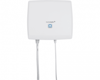 De CCU3 wordt aangesloten op modem/router met een meegeleverde netwerkkabel.