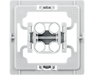 Met deze Elso wipvlak adapter kunnen Elso wipvlakken en afdekramen uit de serie Joy toegepast worden op Homematic IP schakelaars en dimmers.