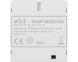 De Hörmann poort of deur is bij vertrek of thuiskomst te bedienen met de Homematic IP sleutelhanger afstandsbediening.