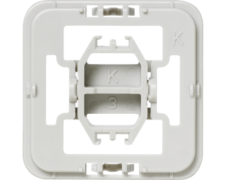 Met deze Kopp wipvlak adapter kunnen Kopp wipvlakken en afdekramen uit de serie Alaska, Athenis, Ambiente, Europa, Paris, Milano en Rivo toegepast worden op Homematic IP schakelaars en dimmers.