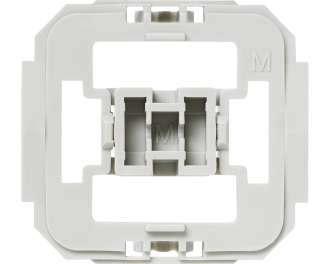 Met deze Merten wipvlak adapter kunnen Merten wipvlakken en afdekramen uit de serie System M, Atelier M, 1 M, M Plan, M Smart, M Arc, M Star, Atelier Basis en M1 Basis toegepast worden op Homematic IP schakelaars en dimmers.