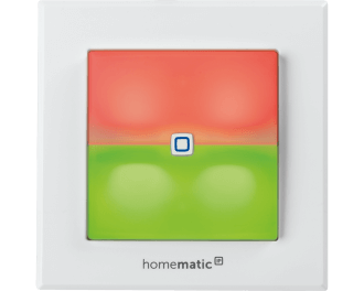 De schakelaar met LED signaallamp wordt toegevoegd aan het Homematic IP systeem via het Access Point. Dit is de hub van het Homematic IP systeem.