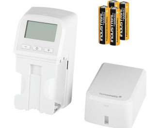 De thermostaatknop werkt gemiddeld 7 jaar op vier AA penlite batterijen. Het batterijvak kan verzegeld en beveiligd worden met een zegeltang.