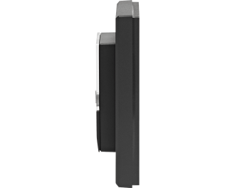 De temperatuursensor is slechts 25mm dik. Het gehele product, met afdekraam, meet 86 x 86 mm.