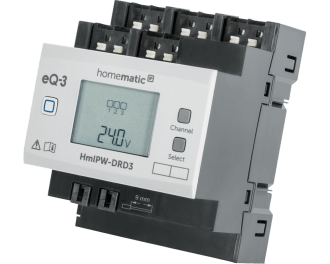 De Homematic IP Wired 3 kanaals dimactor wordt aangestuurd door het Homematic IP Wired bus-systeem en kan met elk kanaal tot maximaal 100 Watt LED of 200 Watt halogeen of gloeilamp dimmen.