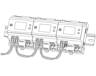 Homematic IP Wired modules kunnen eenvoudig op elkaar aangesloten worden door de meegeleverde bus-kabel.