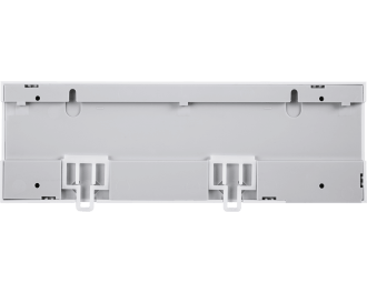 De zoneregelaar kan gemonteerd worden aan twee schroeven, of kan eenvoudig bevestigd worden op een DIN-rail.