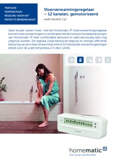 Datasheet van Homematic IP Zoneregelaar 12 kanalen - proportioneel