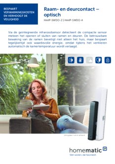 Datasheet van Homematic IP Raam- en deursensor