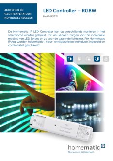 Datasheet van Homematic IP LED controller RGBW