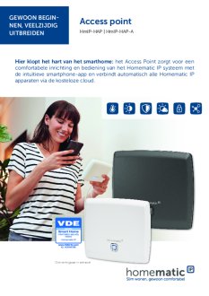 Datasheet van Homematic IP Access Point