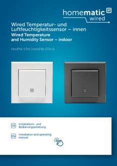 Handleiding van Homematic IP Wired temperatuur- en luchtvochtigheidssensor