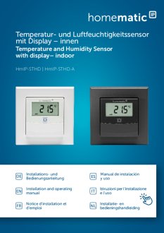 Handleiding van Homematic IP Temperatuur- en luchtvochtigheidssensor met display zwart / antraciet