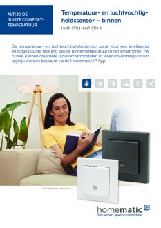 Datasheet van Homematic IP Temperatuur- en luchtvochtigheidssensor zwart / antraciet