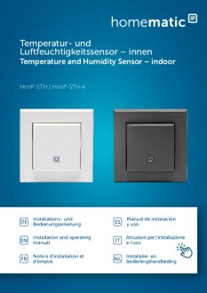 Handleiding van Homematic IP Temperatuur- en luchtvochtigheidssensor zwart / antraciet