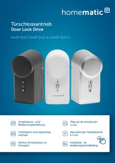 Handleiding van Homematic IP Smart lock elektrisch deurslot zilver