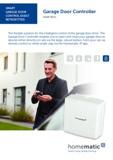 Datasheet van Homematic IP Garagepoort drukknop