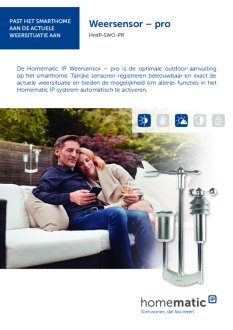 Datasheet van Homematic IP Weerstation pro