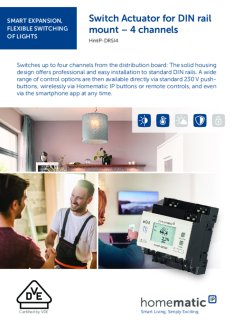 Datasheet van Homematic IP Draadloze schakelactor - 4 outputs en 4 inputs