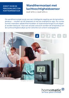 Datasheet van Homematic IP Thermostaat en luchtvochtigheidssensor zwart / antraciet