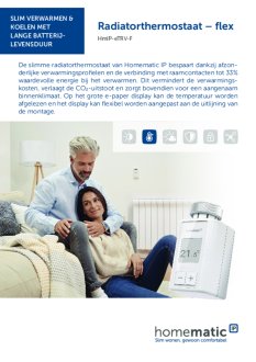 Datasheet van Homematic IP Slimme thermostaatknop Flex