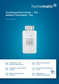 Handleiding van Homematic IP Slimme thermostaatknop Flex