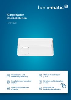 Handleiding van Homematic IP Deurbel knop Handleiding van Homematic IP Deurbel knop