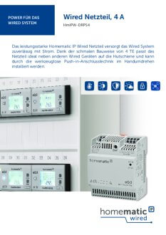 Datasheet van Homematic IP 24V voeding voor Wired Access Point