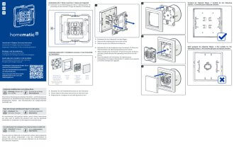 Handleiding van Homematic IP Gira nieuwe generatie wipvlak adapter