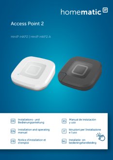 Handleiding van Homematic IP Access Point zwart / antraciet