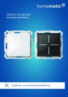Handleiding van Homematic IP Glazen schakelaar met inbouw voeding en relais