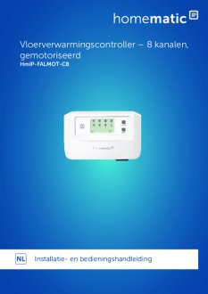 Handleiding van Homematic IP Zoneregelaar 8 kanalen - proportioneel