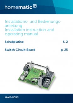 Handleiding van Homematic IP Printplaat schakel module