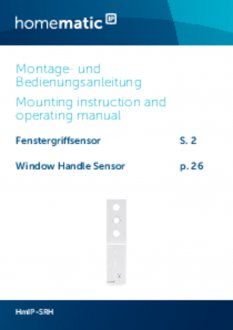 Handleiding van Homematic IP Raamgreep sensor