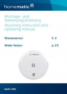 Handleiding van Homematic IP Water- en vochtsensor