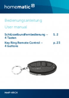 Handleiding van Homematic IP Sleutelhanger afstandsbediening