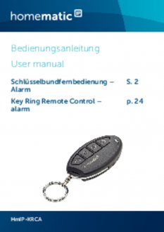 Handleiding van Homematic IP Alarm sleutelhanger afstandsbediening
