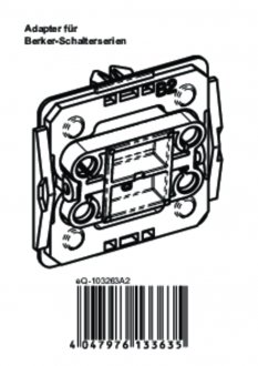 Handleiding van Homematic IP Berker 2 wipvlak adapter