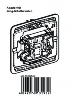 Handleiding van Homematic IP Jung 1 wipvlak adapter