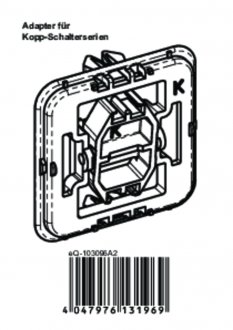 Handleiding van Homematic IP Kopp wipvlak adapter