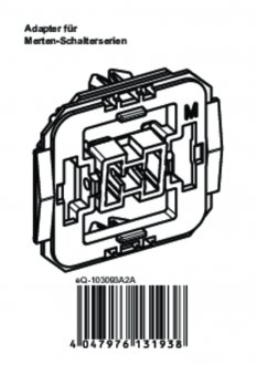 Handleiding van Homematic IP Merten wipvlak adapter