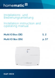 Handleiding van Homematic IP Warmtepomp module