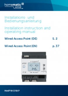 Handleiding van Homematic IP Wired Access Point