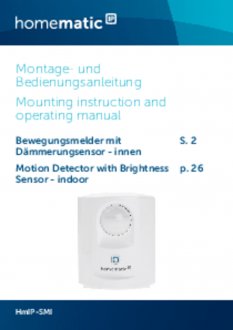 Handleiding van Homematic IP Bewegingsmelder